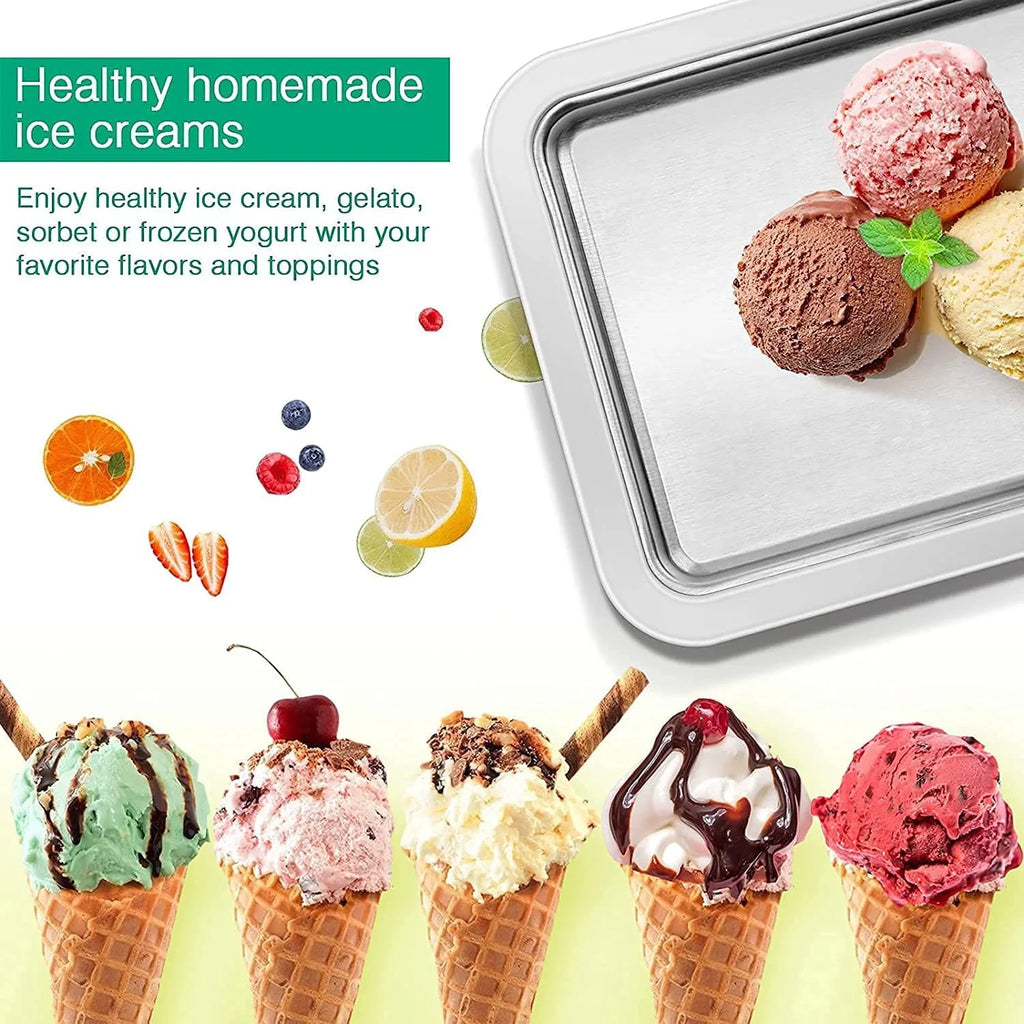 Ice Cream Roll Maker with 2 Spatulas J521
