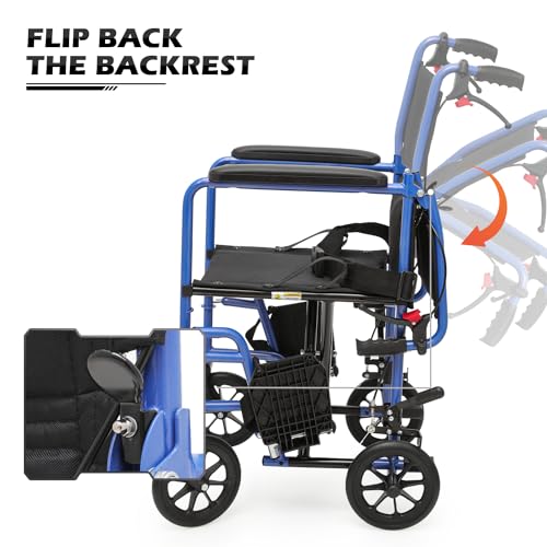 Lightweight 16 Inch Seat Wheelchair with Locking Hand Brakes H25318