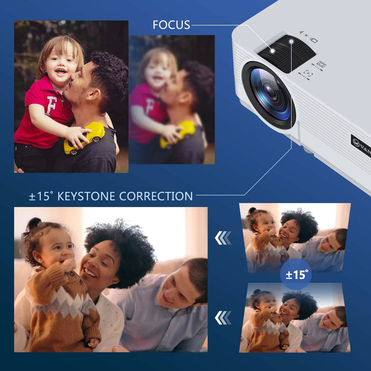 HD Mini Projector with Streaming Player Y1298