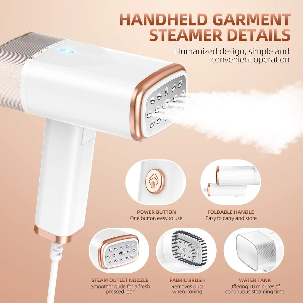 Portable Foldable Handheld Clothes Steamer 1000W 120ml I3755