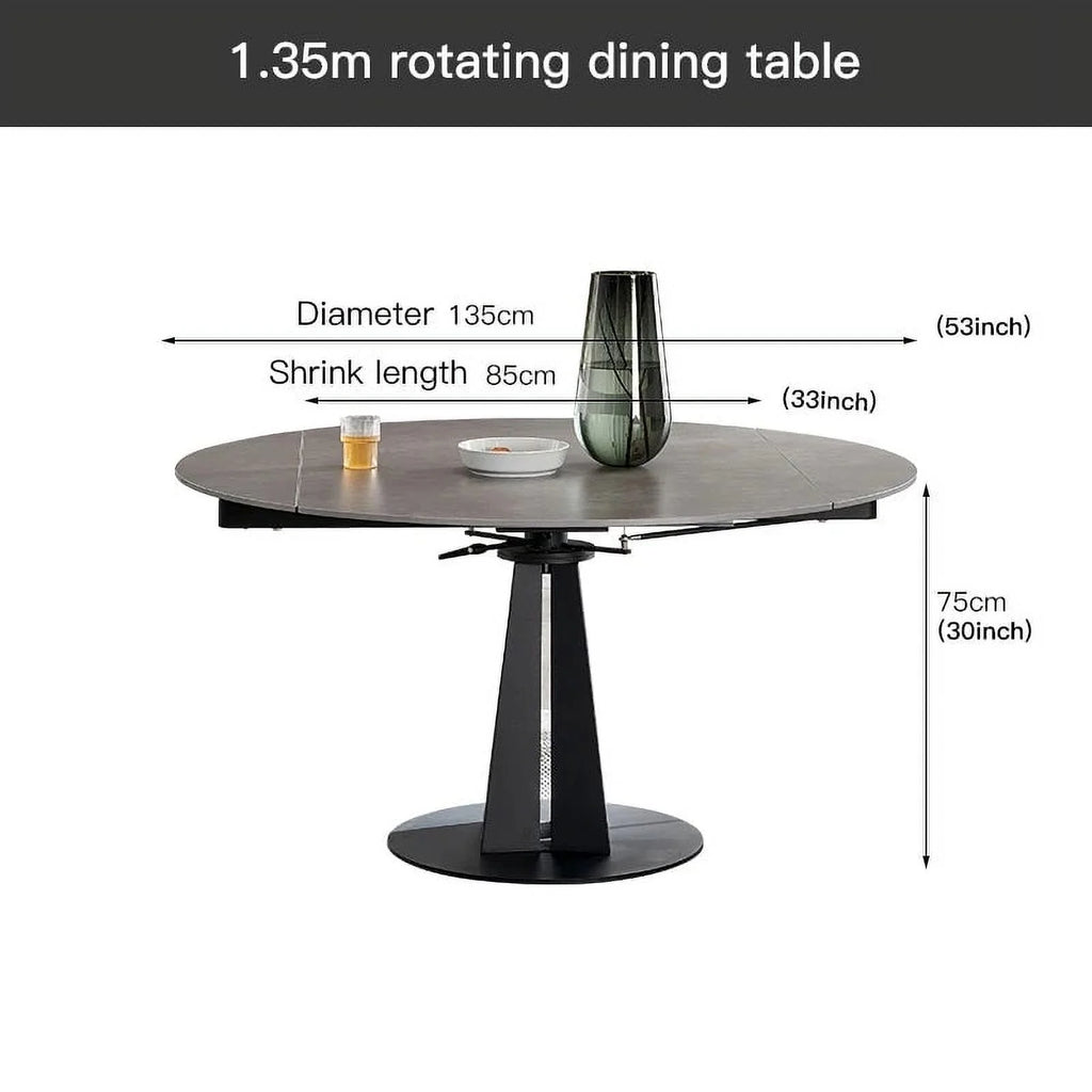 Round Marble Dining Table and Chairs Set E682728