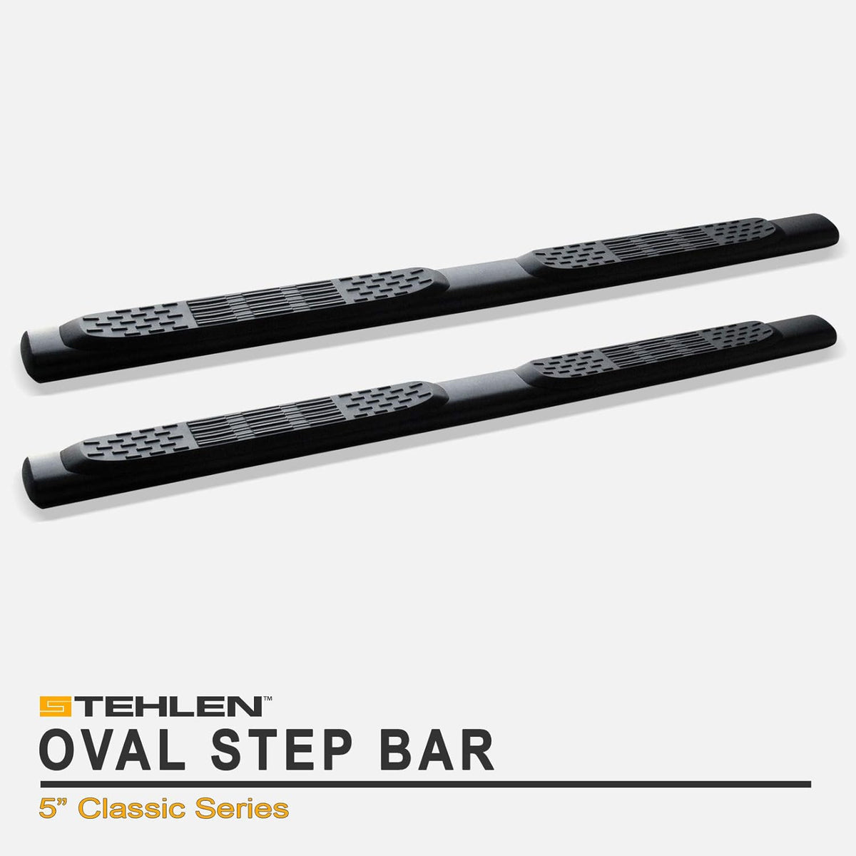 5 Oval Side Step Nerf Bars Matte Black F742217