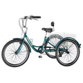 Tricycle 20" Wheels 7-Speed 3 Wheels Bike with Basket X5118