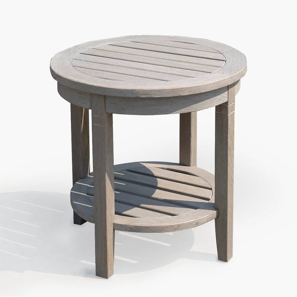 Solid Teak Round Side Table H8430