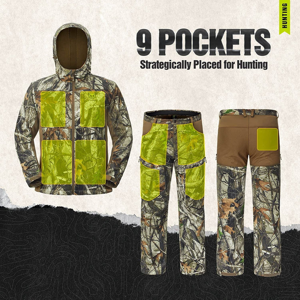 Hunting Jacket and Pants with Fleece Lining I791492