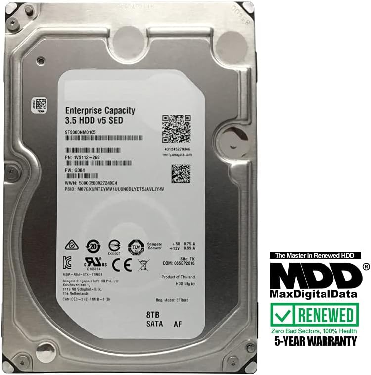 8TB 7200RPM 256MB Cache SATA 6Gb/s 3.5in Enterprise Hard Drive V65421