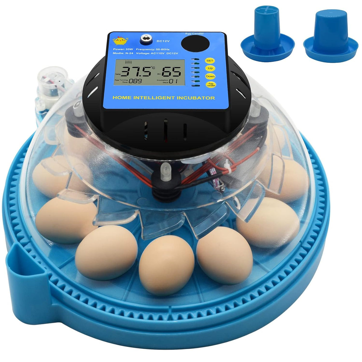 2 Pc Automatic Egg Incubator with Humidity Display R5983