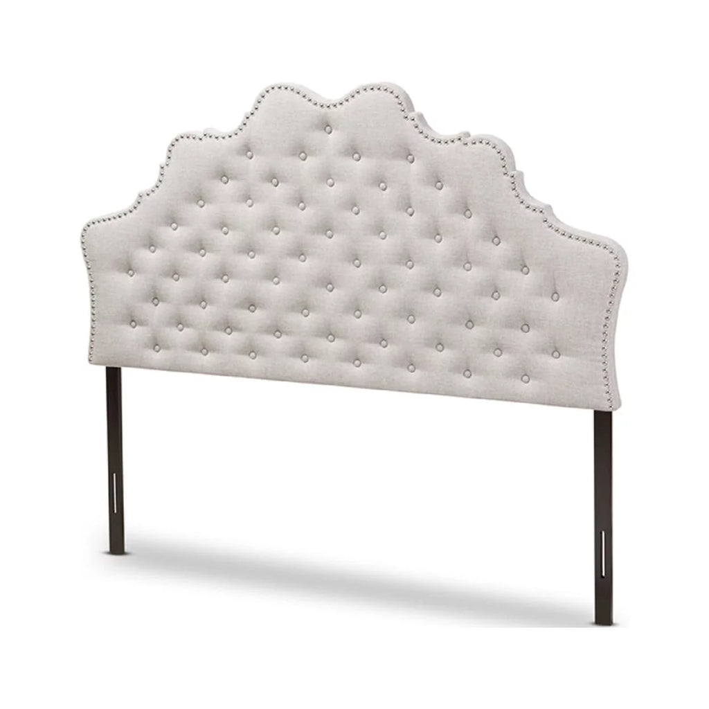Greyish Beige Fabric Full Size Headboard U972