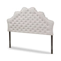 Greyish Beige Fabric Full Size Headboard U972