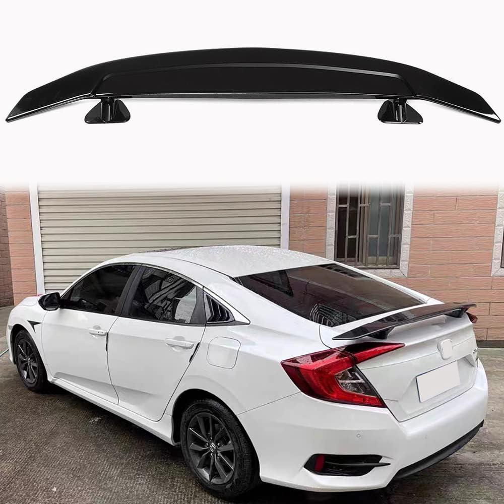Glossy Black ABS Racing Spoiler Wing I875669