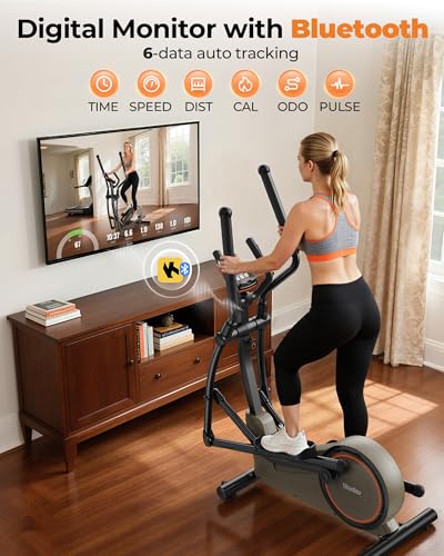Elliptical Exercise Machine 20IN Stride 16 Resistance Levels V43878