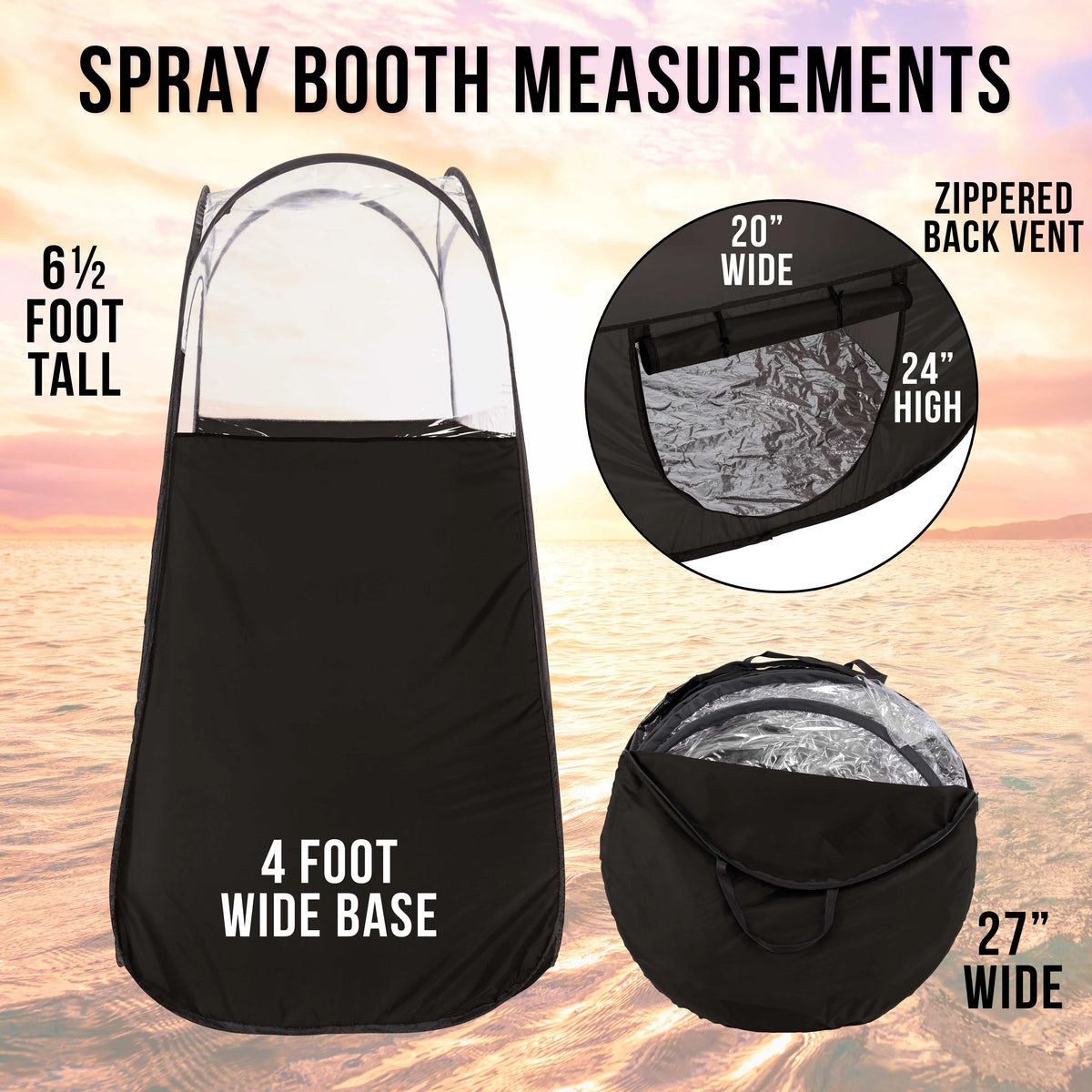 Mobile Sunless Tan Spray Tanning Tent Booth B3619