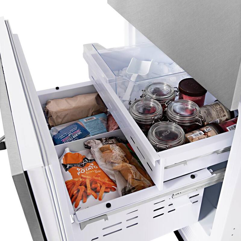 2-Door Bottom Freezer Refrigerator with Water and Ice Dispenser H684