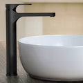 Matte Black Round Vessel Sink Faucet S247383