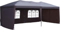 10' x 20' Pop Up Canopy with 4 Removable Sidewalls and Carry Bag, White L36190