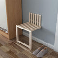 Wall Mounted Folding Chair Solid Wood U32732