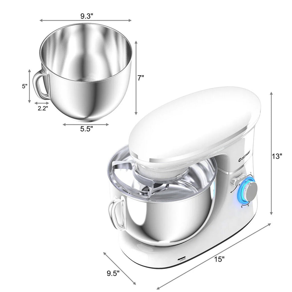 Tilt-Head Stand Mixer 7.5 Qt 6 Speed 660W Red D63685