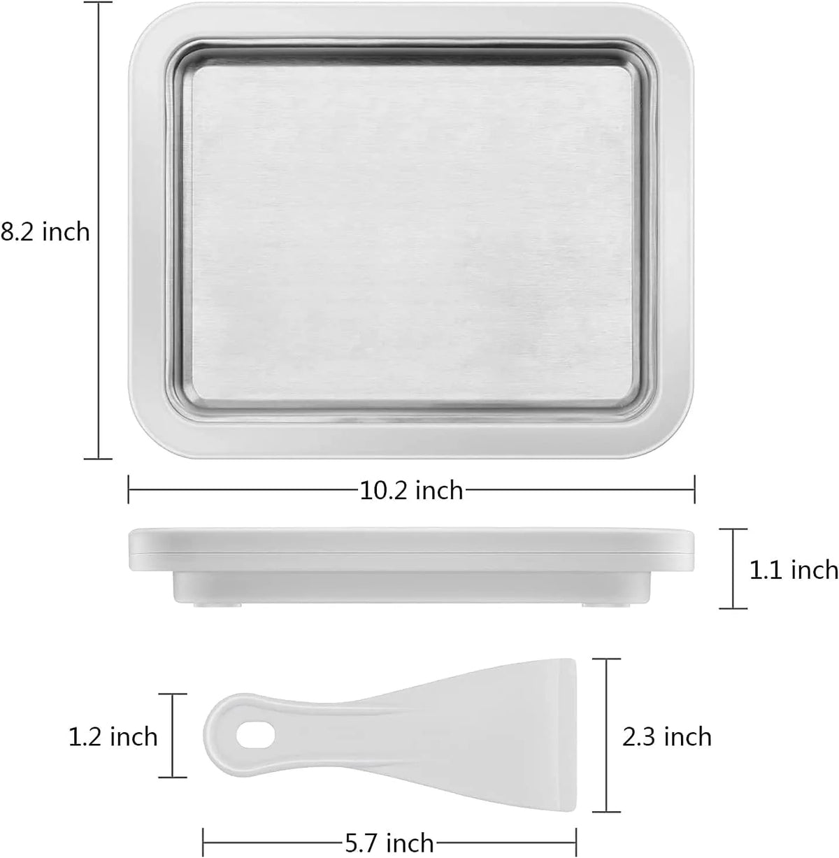 Ice Cream Roll Maker with 2 Spatulas J521