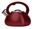 Stainless Steel Whistling Kettle, 2.5 Quarts, Matte Red B918