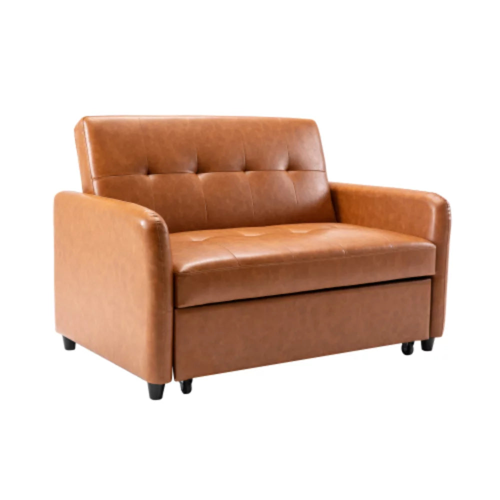 51" Convertible Sleeper Bed, Adjustable Oversized Armchair with Dual USB Ports T5198