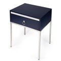 Blue & Silver End Table K887