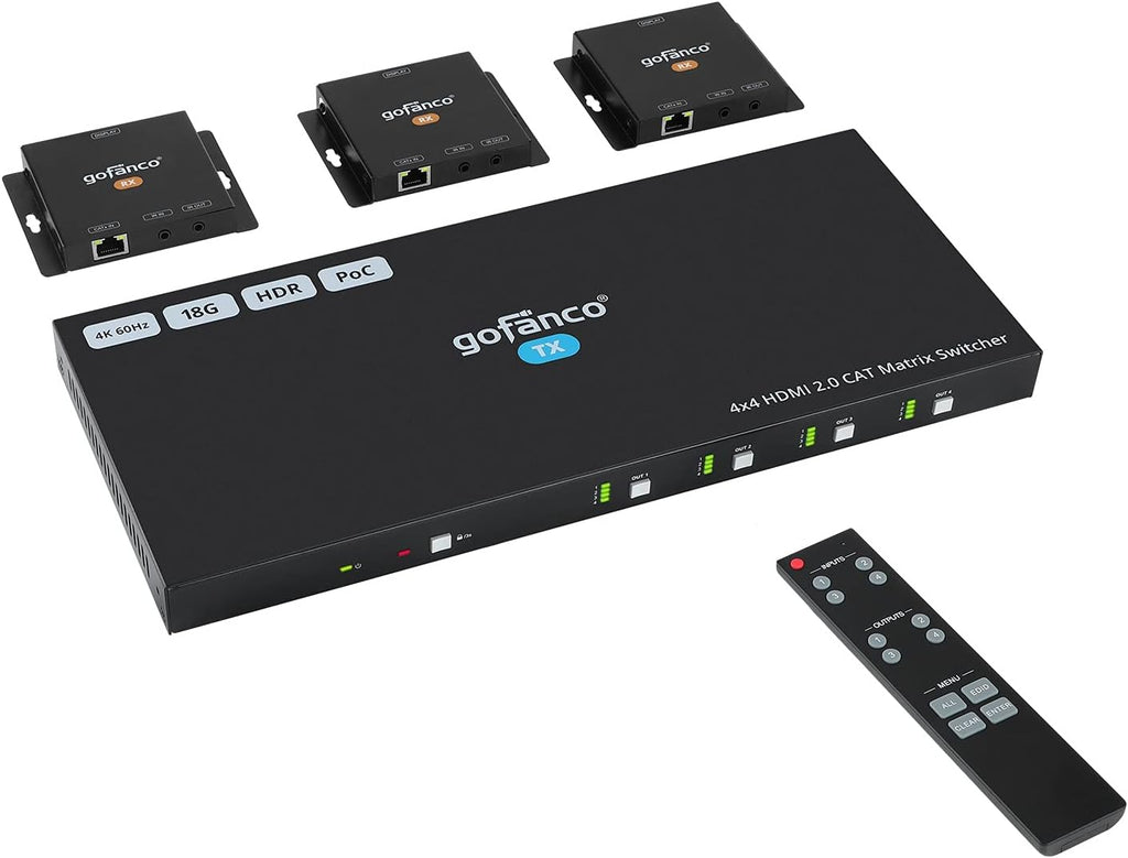 1x2 HDMI Extender Splitter Full HD 1080p Over Cat5e/Cat6/Cat7 Ethernet Cable V1617