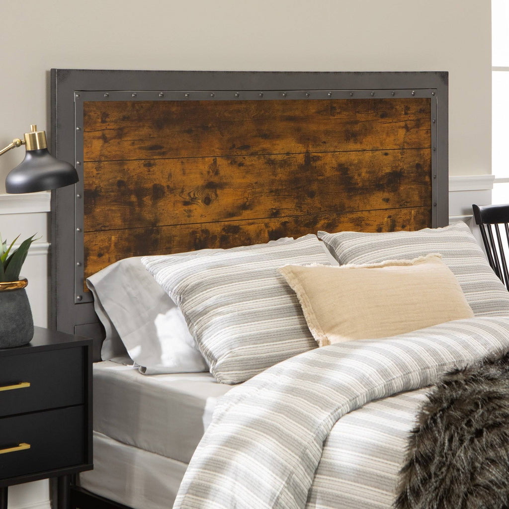 Queen Metal and Wood Headboard F166