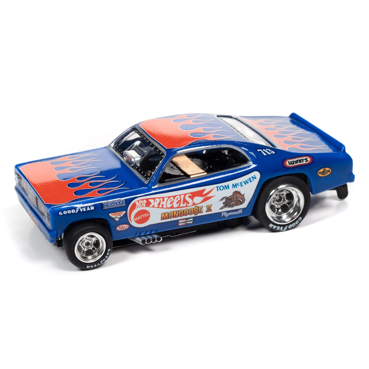 13' Dragstrip Slot Car Set with 2 Variable Speed Cars Q564