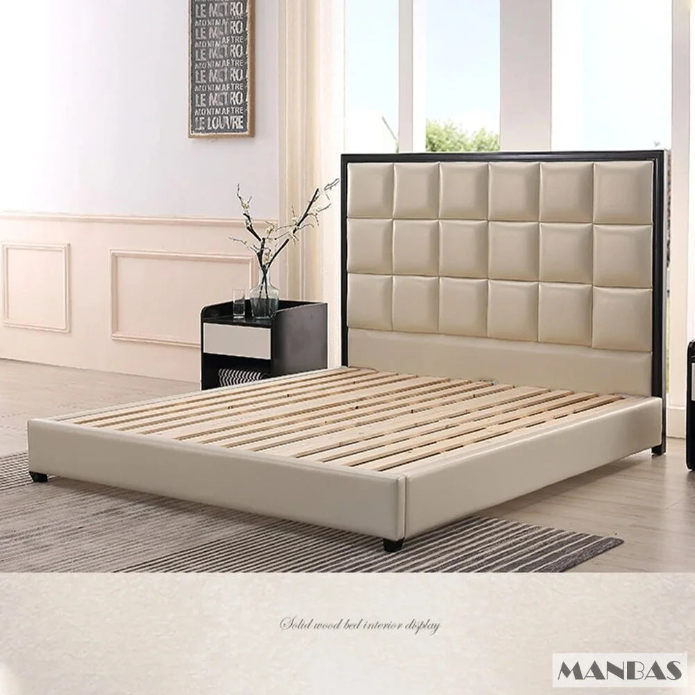 Genuine Leather Queen Size Bed Frame G589