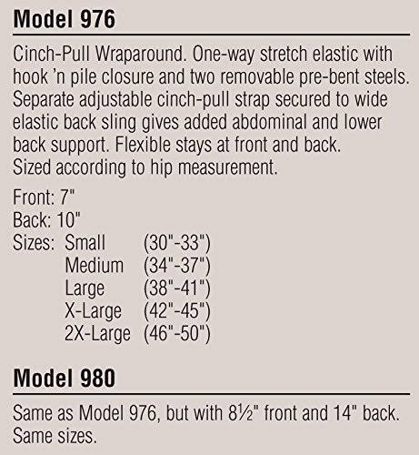 Back Support Brace with Steel Stays V37851
