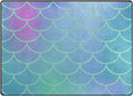 Gradient Blue Fish Scale Lightweight Carpet Mats Area Rug M2976