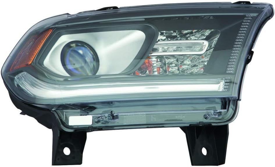 Headlight Assembly for Dodge Durango 2014 2015 Black Trim Passenger Side A4152