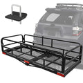 60 x 24 x 14 Inch Black Folding Hitch Mount Cargo Carrier with 500 lbs. Capacity N47127