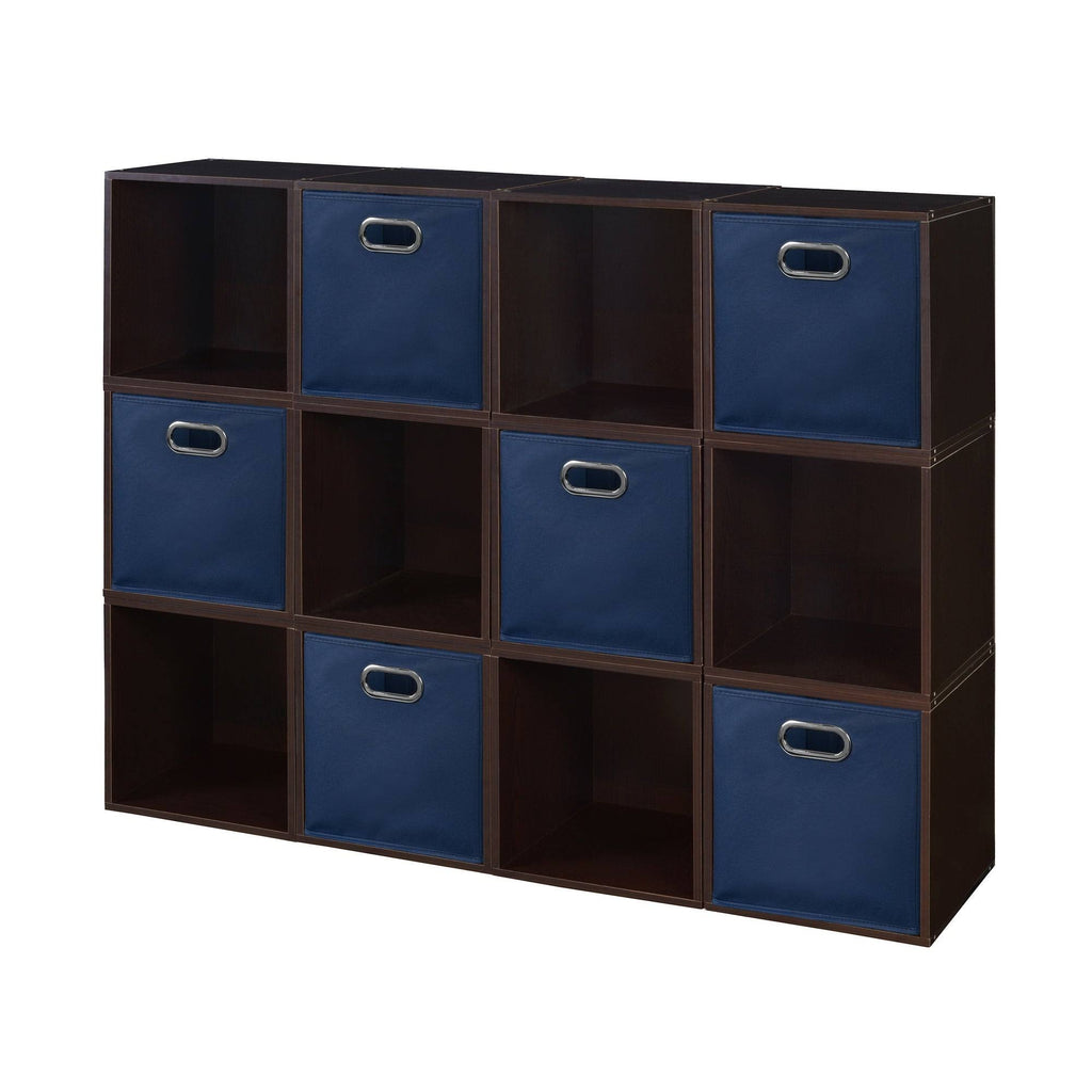 12 Cube Storage Set with 6 Canvas Bins K39299
