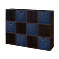 12 Cube Storage Set with 6 Canvas Bins K39299