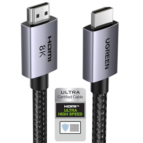 8K HDMI 2.1 Cable 48Gbps 16FT Certified Ultra High Speed HDMI Cord Aluminum B329439