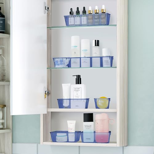 25 PCS Clear Plastic Drawer Organizer Set, 4 Sizes E225568