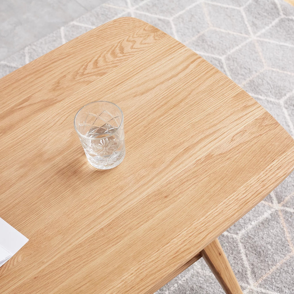 Solid Wood Coffee Table with Storage Shelf V9154