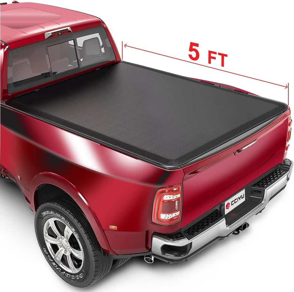 Soft Folding Truck Bed Tonneau Cover for Chevy Colorado/GMC Canyon 2015-2021 Fleetside 5FT Bed E755793