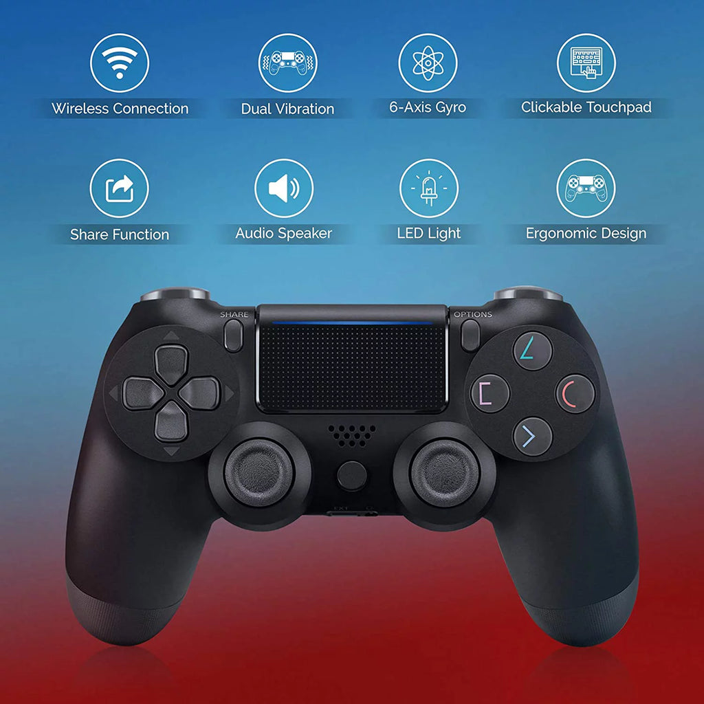 Wireless GamePad Controller with Built-In Speaker Gyro BlueTooth Slim Black X898092
