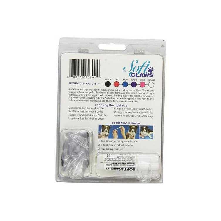 Soft Claws Nail Caps for Cats and Dogs Natural O300