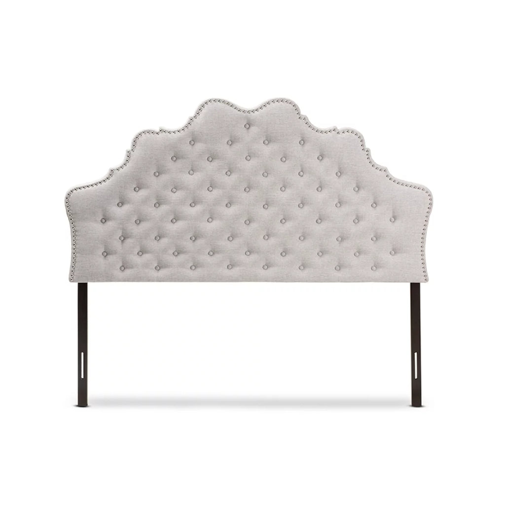 Greyish Beige Fabric Full Size Headboard U972