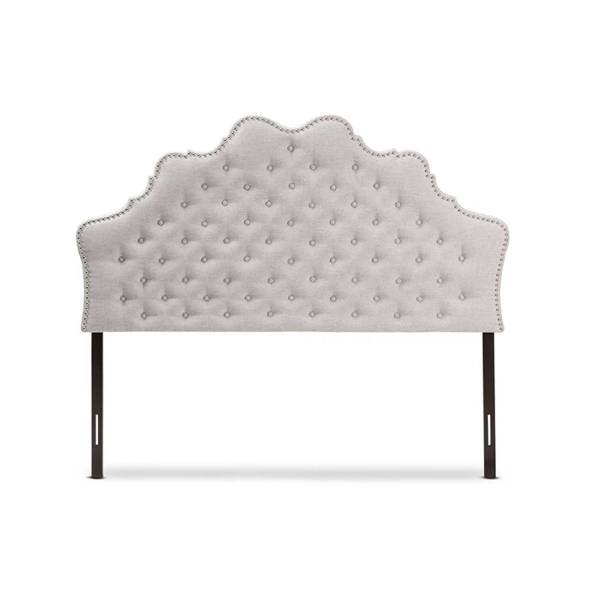 Greyish Beige Fabric Full Size Headboard U972