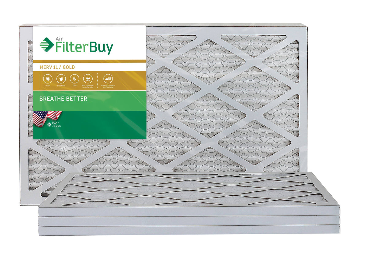 13x25x1 Pleated AC Furnace Air Filter, Pack of 4 O201332