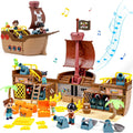 Brown Pirate Boat Toys Q643768