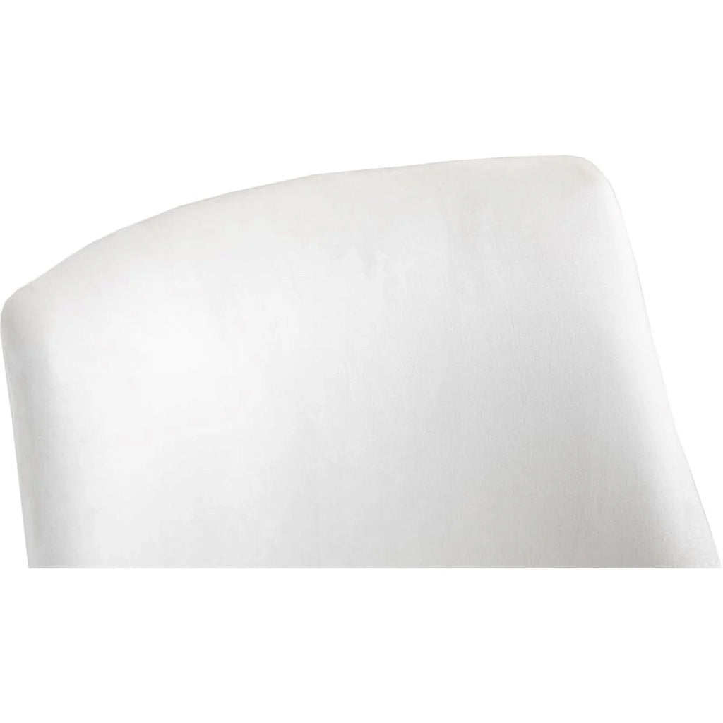 Cream Velvet Swivel Adjustable Office Chair R456852