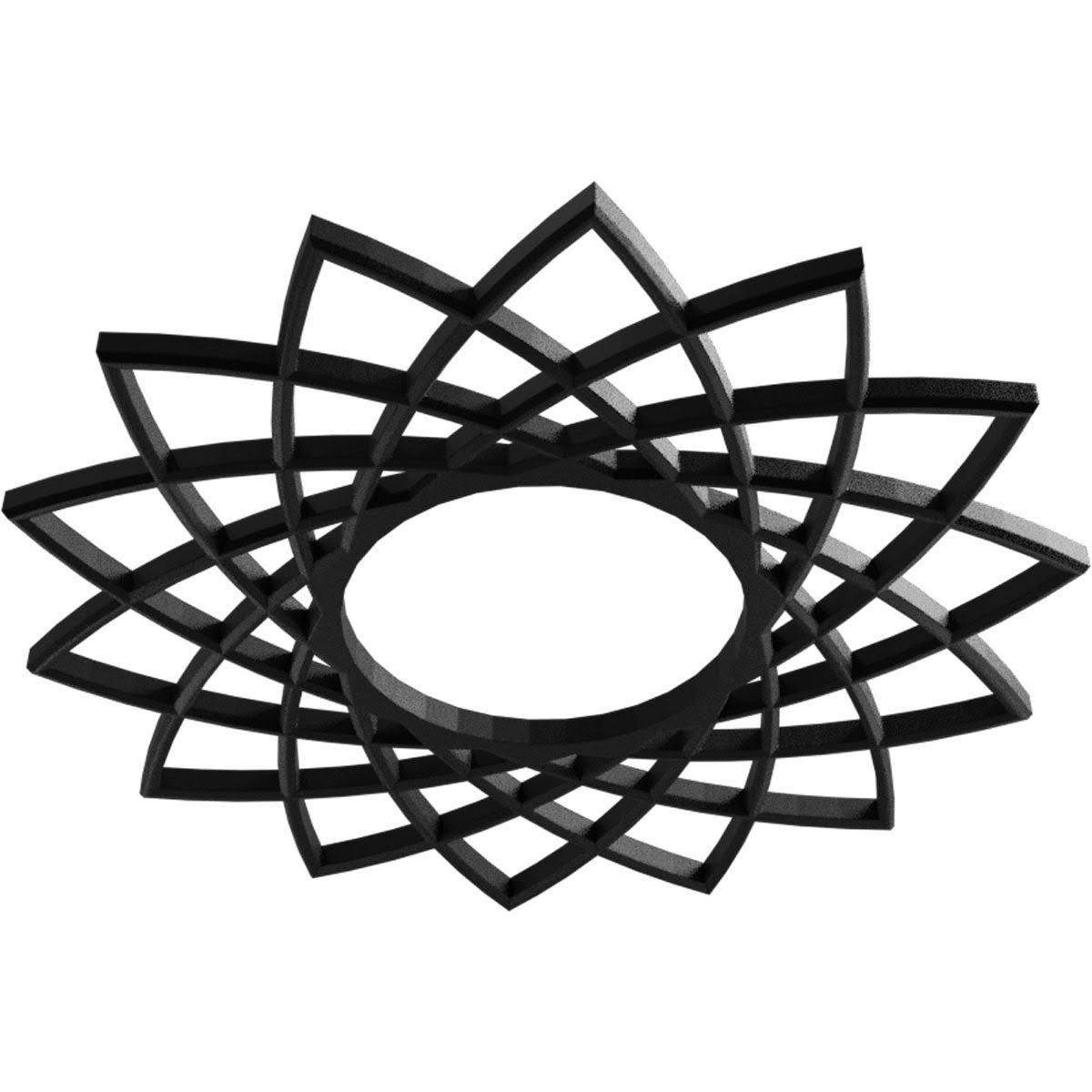 40x22OD x 15 3/8x22ID x 1x22P PVC Pierced Ceiling Medallion F83922