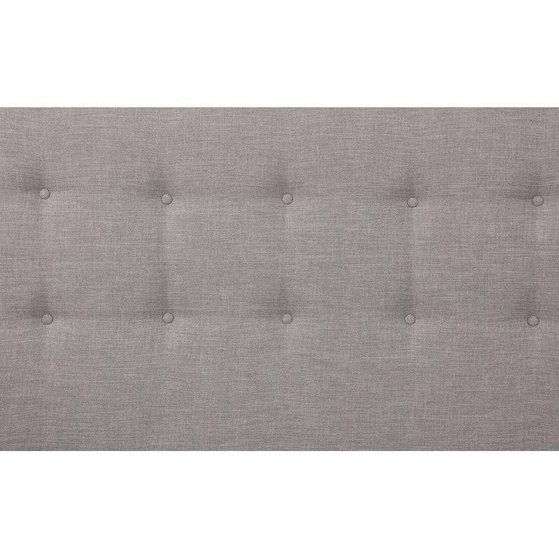 King Sized Gray Linen Panel Headboard M47733