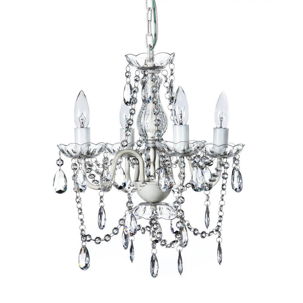 Clear 4 Light Acrylic Crystal Chandelier G4192