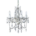Clear 4 Light Acrylic Crystal Chandelier G4192